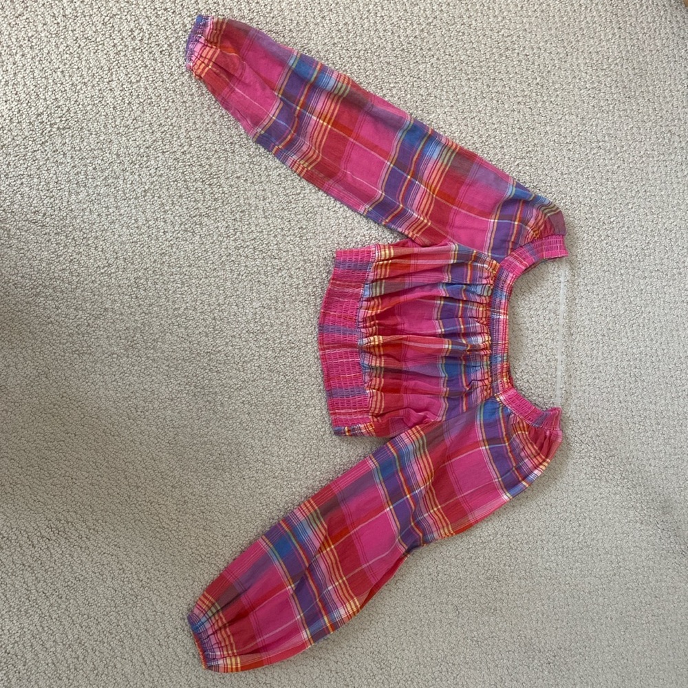 Pink plaid shirt